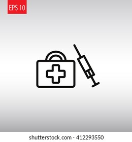 First aid box icon