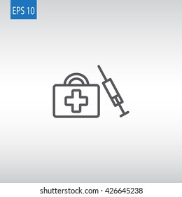 First aid box icon
