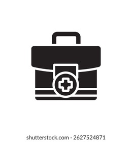 first aid box icon collection .design style with background
