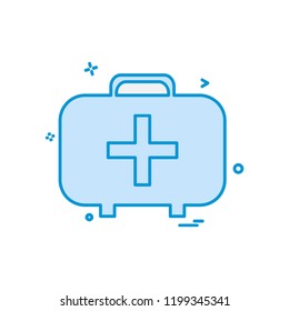 First aid box icon design vector