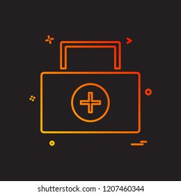 First aid box icon design vector