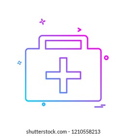 First aid box icon design vector