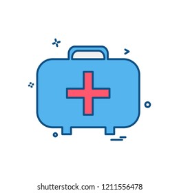 First aid box icon design vector