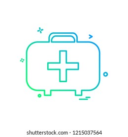 First aid box icon design vector