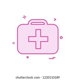 First aid box icon design vector