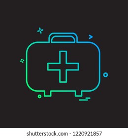 First aid box icon design vector