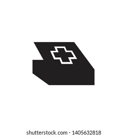 FIRST AID BOX ICON , DESIGN , VECTOR EPS10