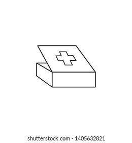 FIRST AID BOX ICON , DESIGN , VECTOR EPS10