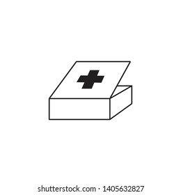 FIRST AID BOX ICON , DESIGN , VECTOR EPS10