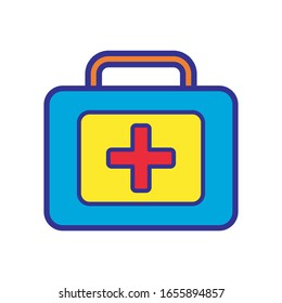 first aid box icon design vector template