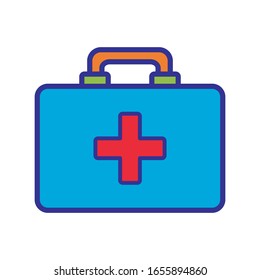first aid box icon design vector template