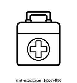 first aid box icon design vector template
