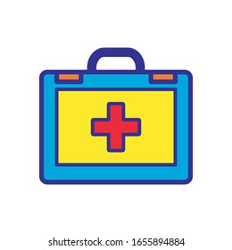 first aid box icon design vector template