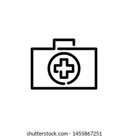 first aid box icon, illustration design 