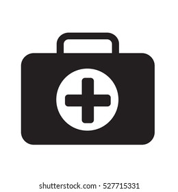 first aid box icon illustration design