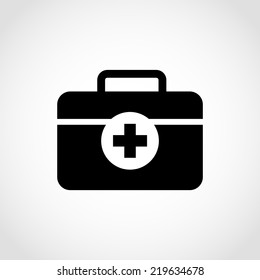 First aid box Icon Isolated on White Background