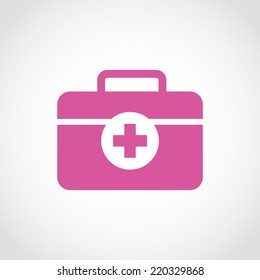 First aid box Icon Isolated on White Background