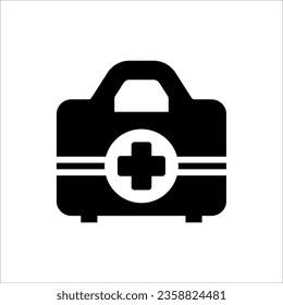 icono de la caja de primeros auxilios. aislado en fondo blanco
