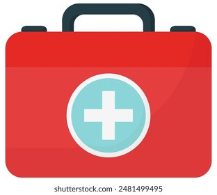 First aid box icon isolated on white background.