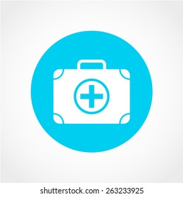 First aid box Icon Isolated on White Background