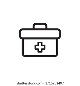 Black Outline Sketch First Aid Kit Stock Vector (Royalty Free ...