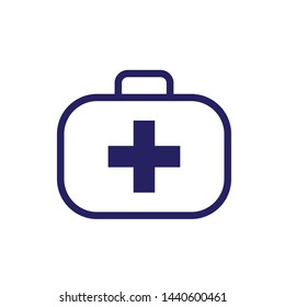 first aid box icon logo collection