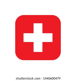 first aid box icon logo collection