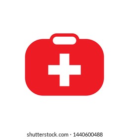 first aid box icon logo collection