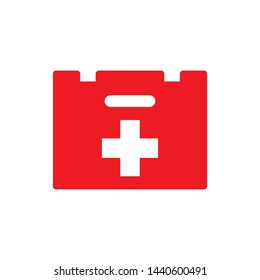 first aid box icon logo collection