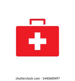 first aid box icon logo collection