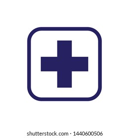 first aid box icon logo collection