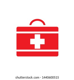 first aid box icon logo collection