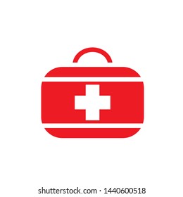 first aid box icon logo collection