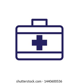 first aid box icon logo collection