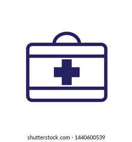 first aid box icon logo collection