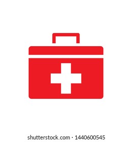 first aid box icon logo collection