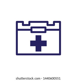 first aid box icon logo collection