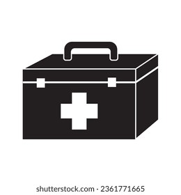 First aid box icon logo vector design template