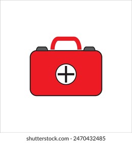diseño del Vector del logotipo del icono de la caja de primeros auxilios