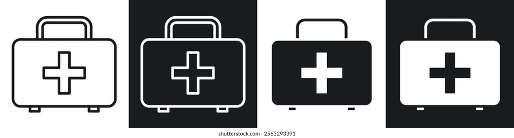 First aid box icon pack for app and website ui designs.
