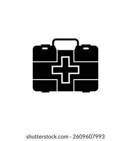 First aid box icon, representing emergency care, safety, and essential medical supplies.