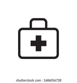 First Aid Box Icon In Trendy  Design Vector Eps 10
