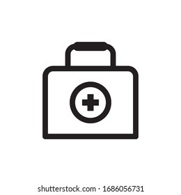First Aid Box Icon In Trendy  Design Vector Eps 10