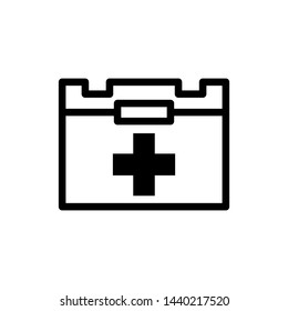first aid box icon vector collection