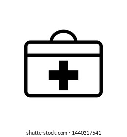 first aid box icon vector collection