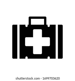 First aid box icon vector design template