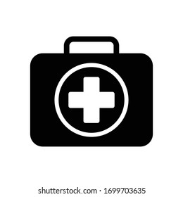 First aid box icon vector design template