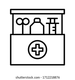 First Aid Box Icon vector image. Can be used for Medical. Suitable for mobile apps, web apps and print media.