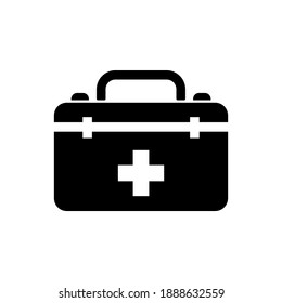First aid box icon vector design template, medical bag icon ,simple design , perfect for all project.