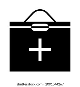first aid box icon. vector on a white background.
